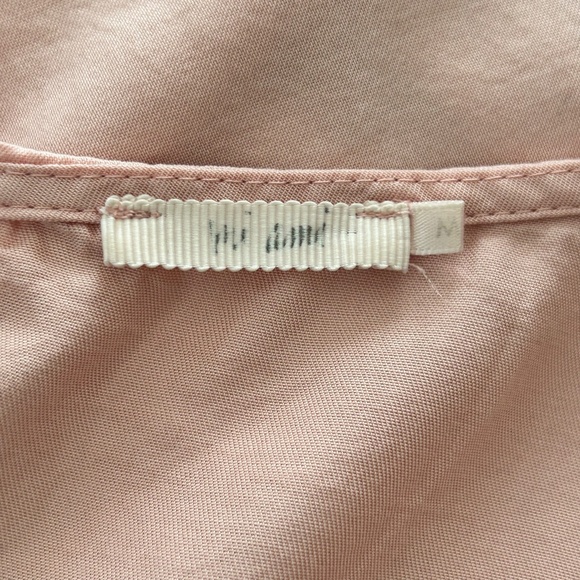 Francesca's Collections Mi Ami Pink Tencel Blouse - Picture 16 of 16